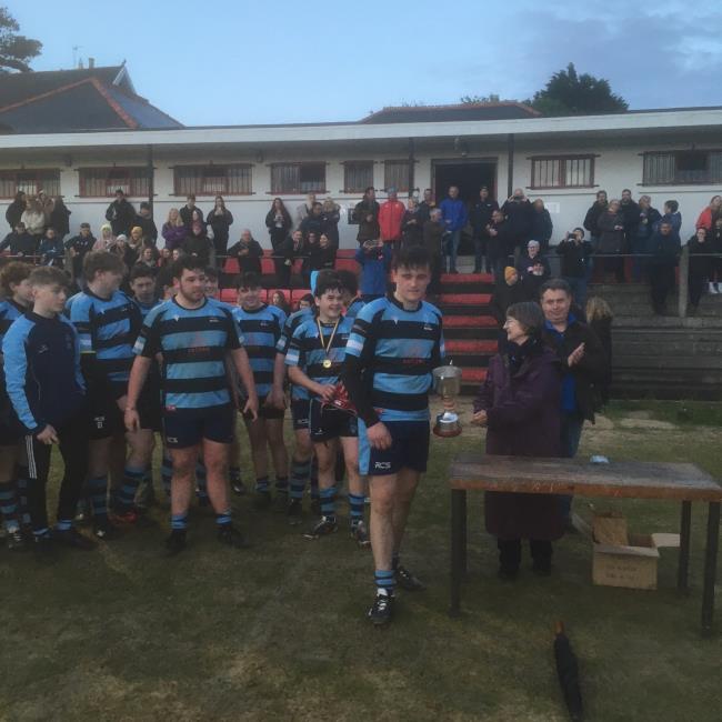 Narberth receive the Mike Fry Trophy